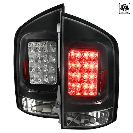 Spec-D Tuning 05-15 Nissan Armada LED Tail Lights - Black LT-AMD04JMLED-TM